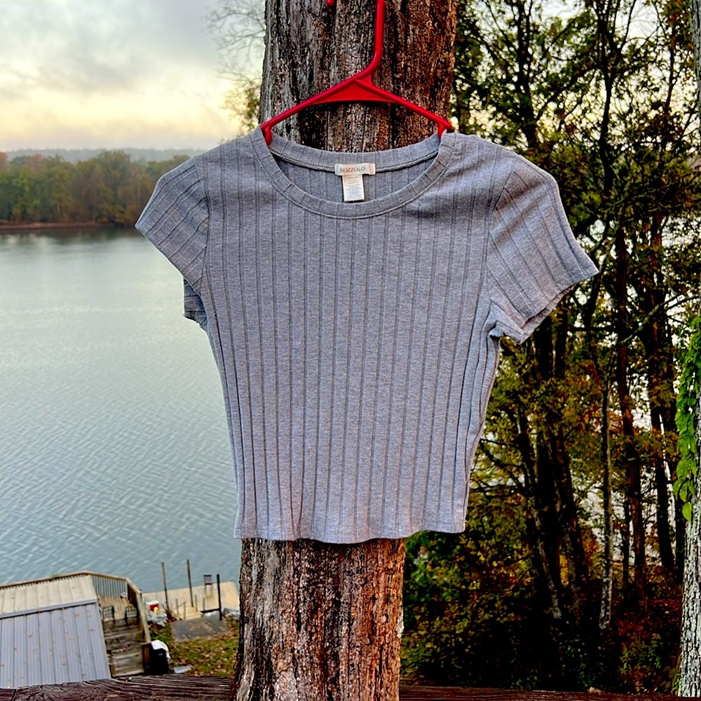 BOZZOLO Brand - Women’s Grey Top - Size M